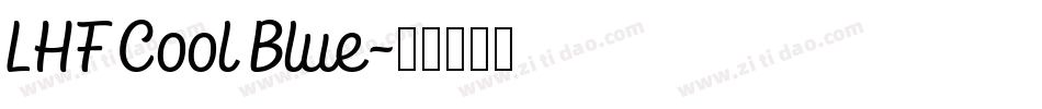 LHF Cool Blue字体转换